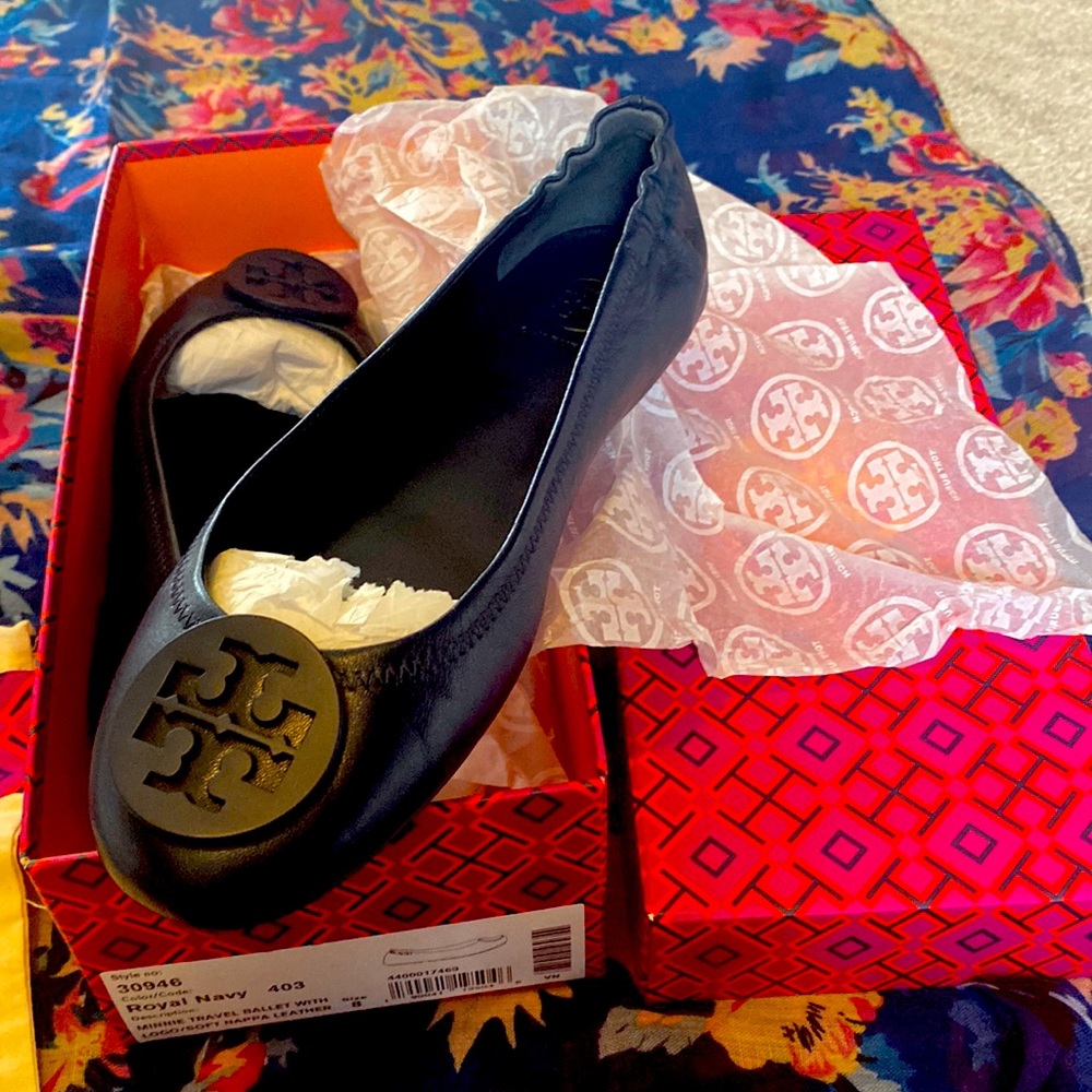 Royal Navy Tory Burch Minnie Travel Ballet.